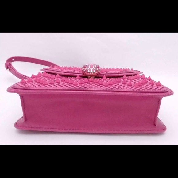 Auth BVLGARI Serpenti Chain Shoulder Bag Pink/Gold - Picture 4 of 12